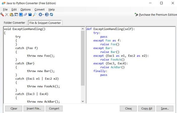 Java to Python Converter(Java到Python转换器)v21.8.31官方版