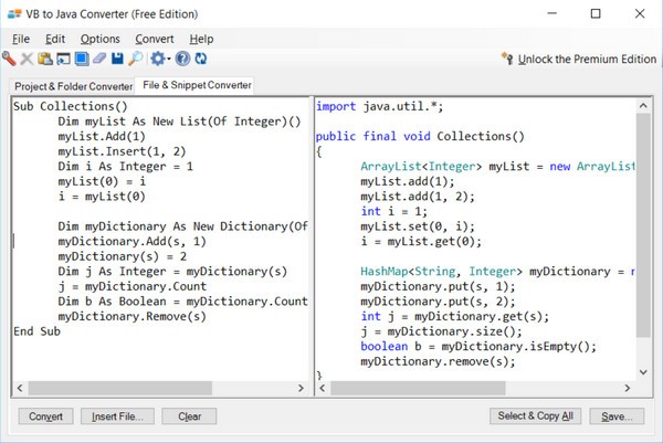 VB to Java Converter(VB到Java转换器)v21.9.2官方版