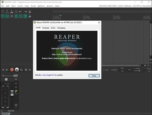 Reaper中文破解版 v6.33 最新官方版