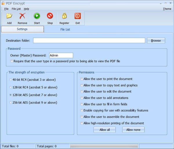PDFArea PDF Encrypt(PDF文件加密工具)v6.5.0免费版