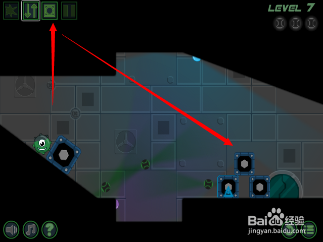 4399游戏盒绿色液体小球第7关通关攻略