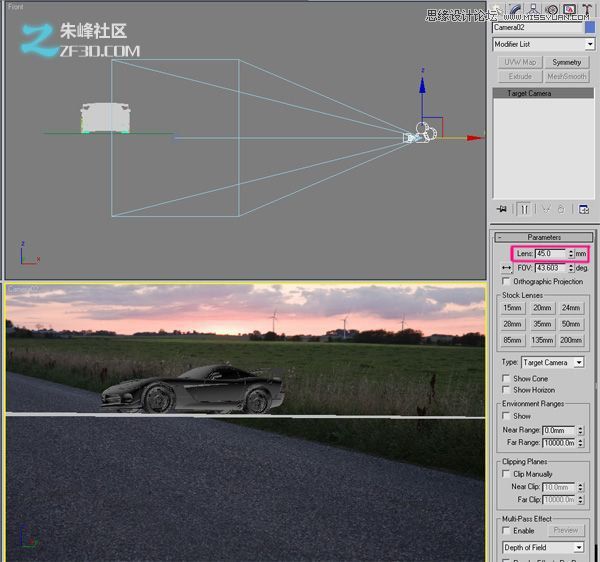 3DMAX创建一个逼真的汽车渲染教程