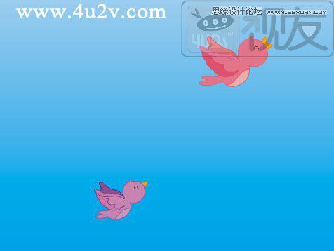 Flash教程：制作卡通风格的飞舞小鸟,  三联