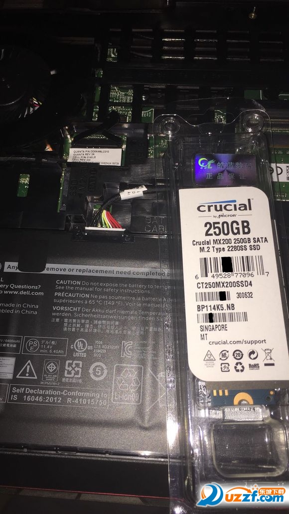 新版游匣7000 7557安装M.2固盘教程