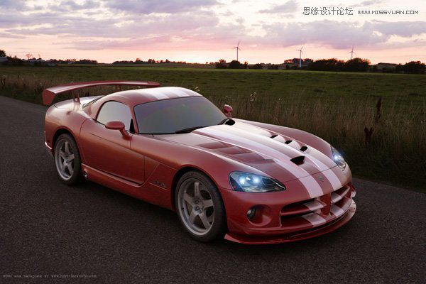 3DMAX制作汽车渲染教程