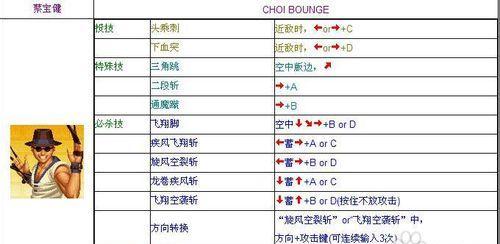 《拳皇97摇杆技能攻略大全》（全面掌握拳皇97摇杆技能，成为无敌玩家！）