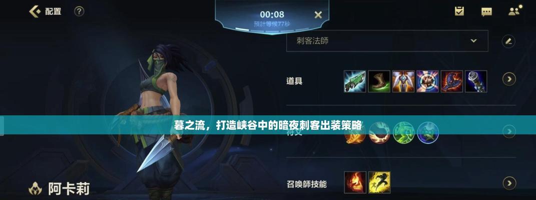 刀锋相见（如影随形，以辅助刺客战胜对手）