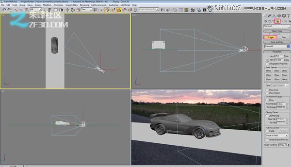 3DMAX创建一个逼真的汽车渲染教程