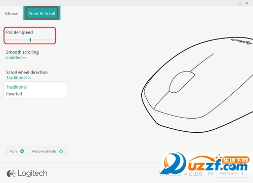 罗技M170/M171/B170 鼠标指针速度修改教程