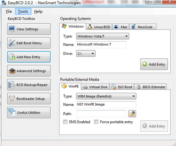 使用EasyBCD引导安装Ubuntu系统