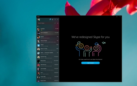 Win10秋季创意者更新全面铺开毛玻璃特效 Skype加入
