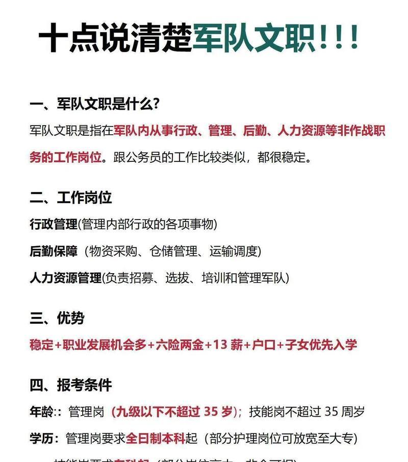 军队文职技能岗备考攻略（助你成功备考军队文职技能岗的关键技巧与经验）
