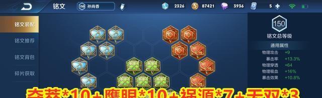 孙尚香铭文最强出装攻略（打造最强输出，让孙尚香成为战场女神）