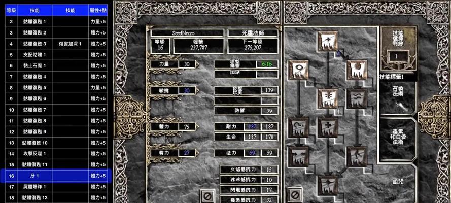 暗黑2死灵技能点搭配攻略（解密暗黑2死灵技能点分配，助你获得最强实力！）