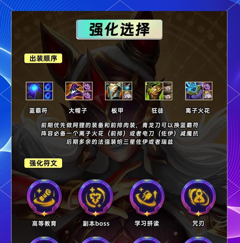 阿狸教学（提升技巧，掌握辅助阿狸的套路）