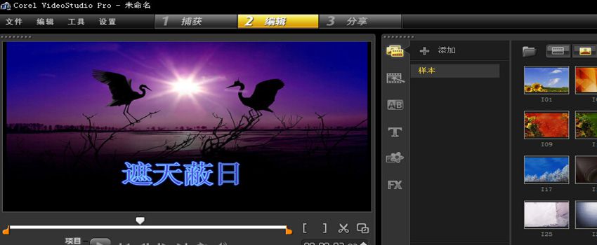 会声会影X7制作动感字幕的图文教程