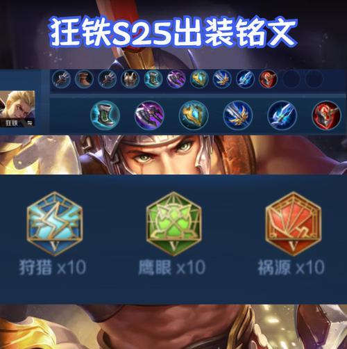 《狂铁出装铭文和攻略，助你称霸战场》（打造无敌狂铁，全方位攻略带你升级至巅峰）