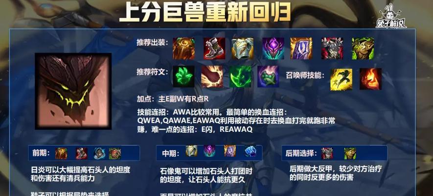 LOL熔岩巨兽出装攻略（打造无敌的熔岩巨兽，实现绝对统治！）