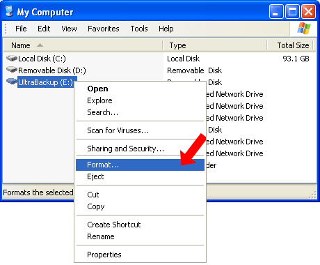 xp格式化64GBU盘的方法