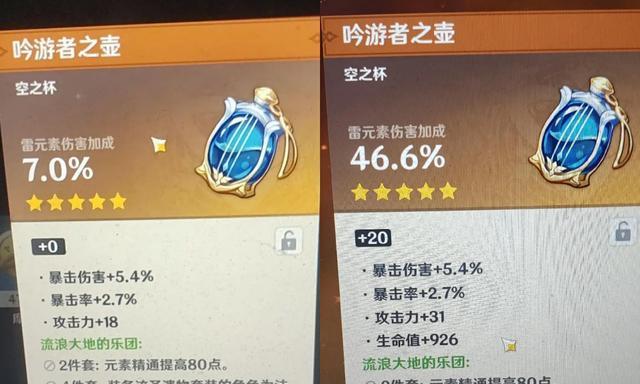 《原神》圣遗物属性效果一览