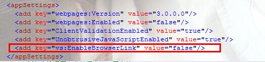 关闭 Visual Studio 2013 的 Browser Link 功能的教程