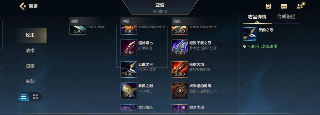 亚索开局辅助出装攻略（亚索辅助开局出装攻略，让你的队友嗨翻天！）