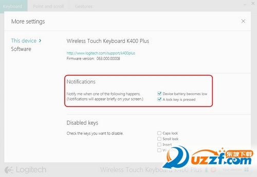 设置罗技K400 Plus 键盘通知的教程