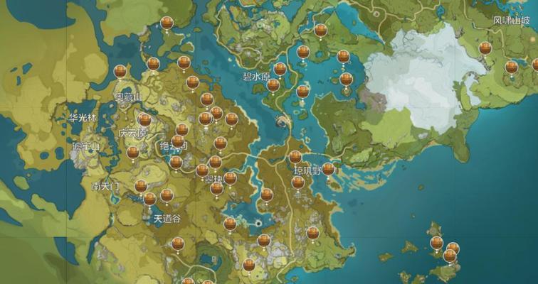 《原神完全地图宝箱攻略》（揭秘宝箱分布及获取技巧，助你成为真正的收藏家！）